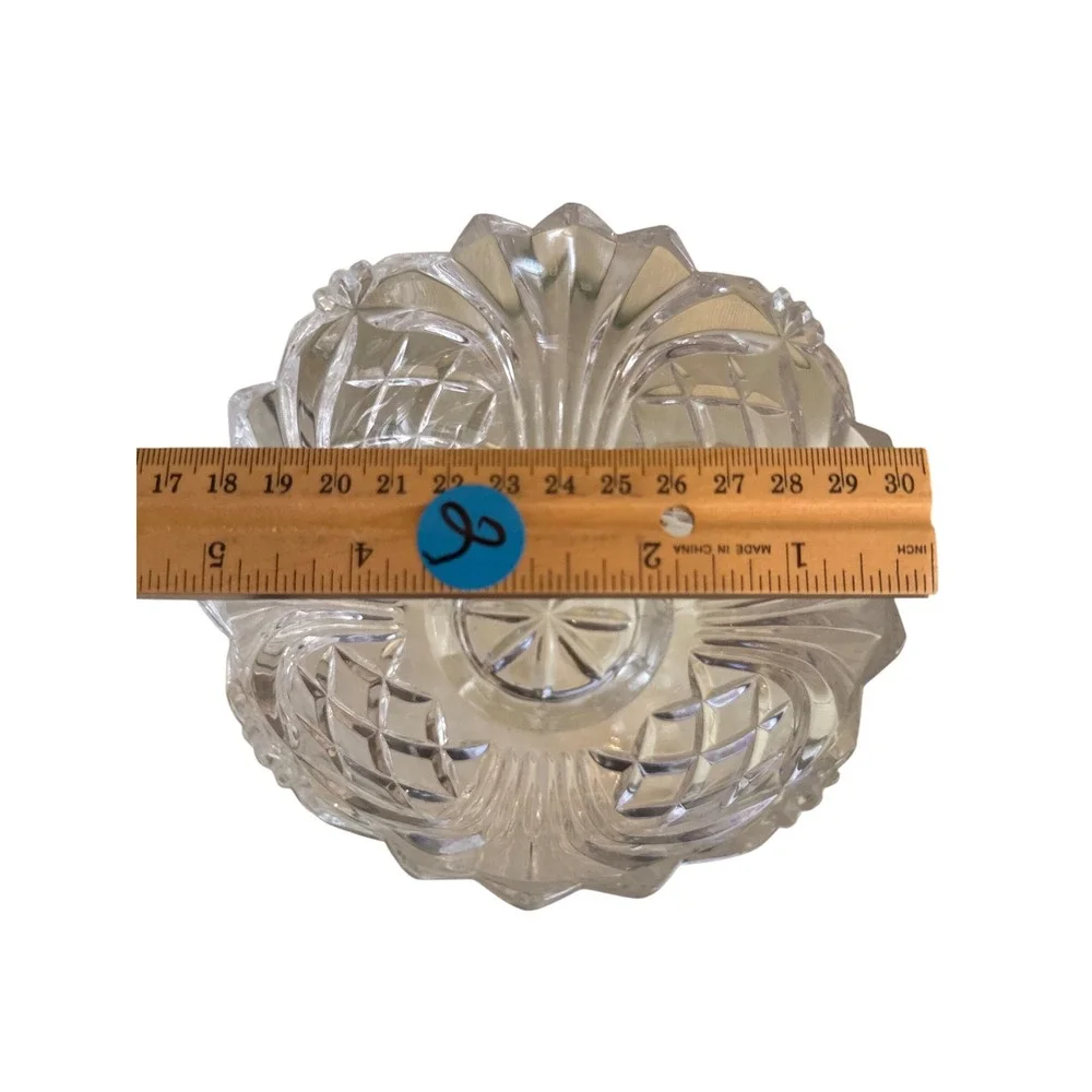 Fifth Avenue Lead Crystal Pineapple Cute Catch All‎ Bowl Vintage 4